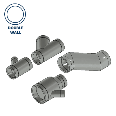 Labor for Double Wall Round Fittings (Laterals, Offset)