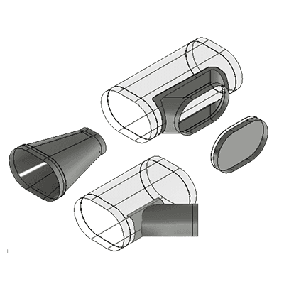 Labor for Oval Fittings(Saddle Taps, End Cap, Reducer)