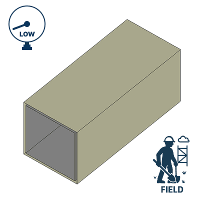 Ductboard Straight Duct - Field/Erection