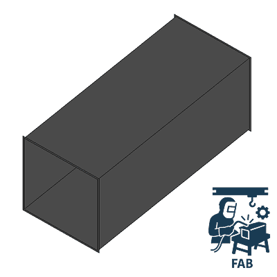 Black Iron Welded Straight Duct - Fabrication