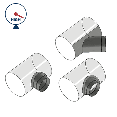 Labor for High Pressure Round Fittings(Saddle Taps)