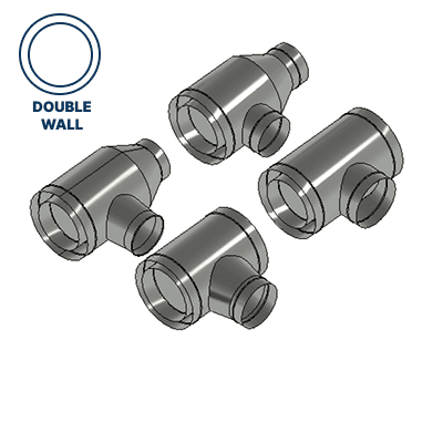 Labor for Double Wall Round Fittings(Tees)